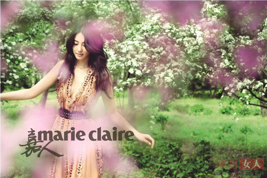 L'actrice chinoise Zhang Yuqi illustre le magazine Marie Claire Chine (4)