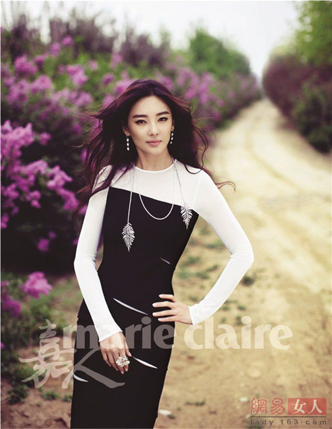 L'actrice chinoise Zhang Yuqi illustre le magazine Marie Claire Chine (3)