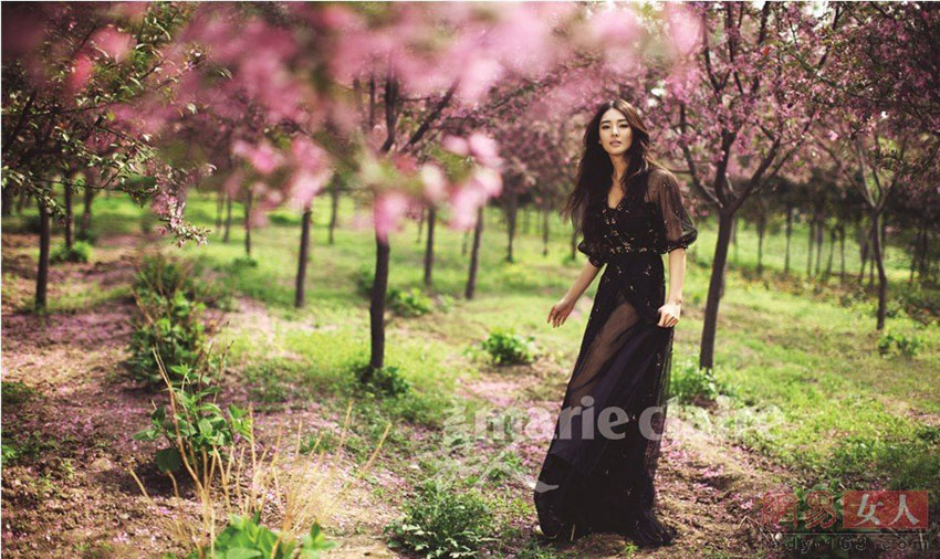 L'actrice chinoise Zhang Yuqi illustre le magazine Marie Claire Chine (2)