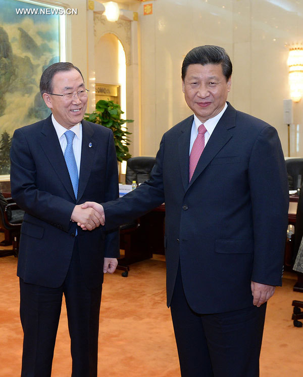 Le président chinois rencontre le secrétaire général de l'ONU
