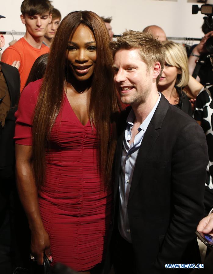 Photos: Serena Williams dans les coulisses du défilé Burberry Prorsum Homme printemps-été 2014 à Londres (3)