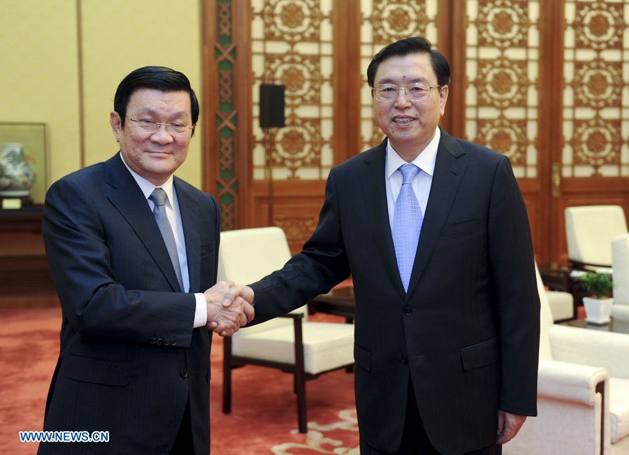 Le législateur suprême chinois rencontre le président vietnamien