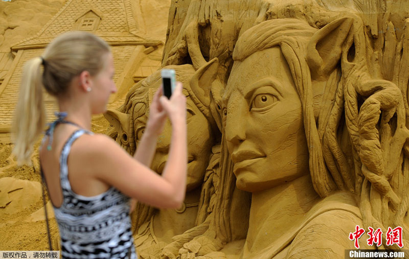 Le festival des sculptures de sable de Blankenburg