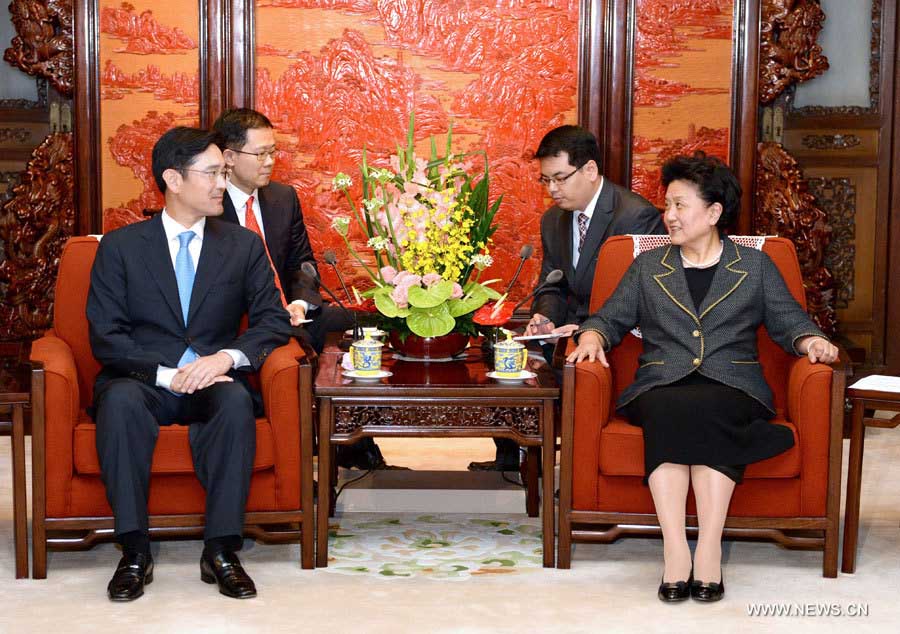 Chine: Liu Yandong rencontre un vice-président du groupe Samsung 