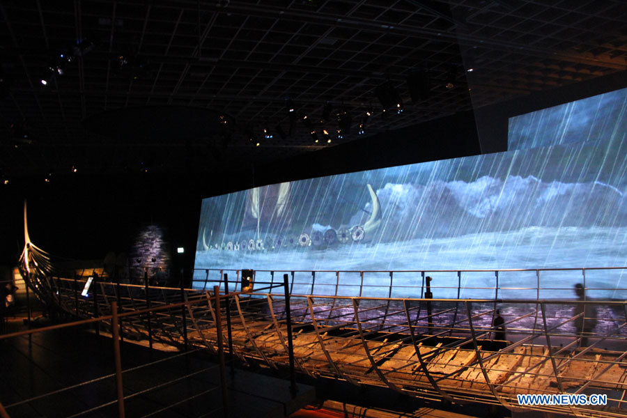 Danemark : ouverture de l'exposition du plus long bateau Viking du monde  (2)