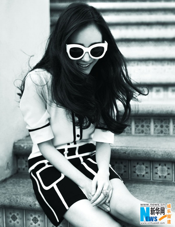 L'actrice chinoise Yang Mi pose pour un magazine  (4)