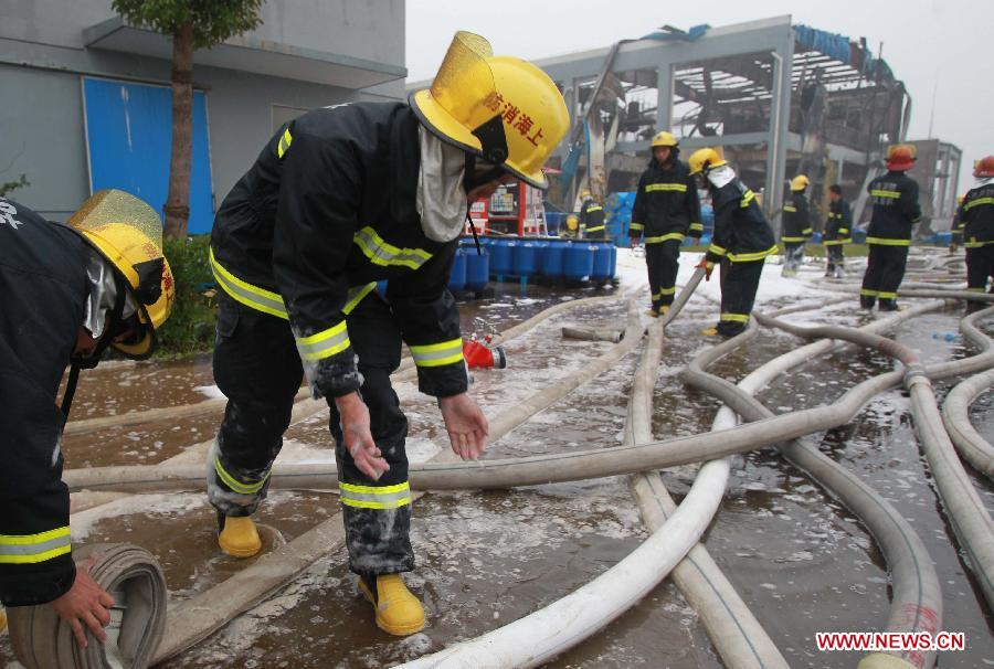Six blessés à la suite d'une explosion dans une usine chimique à Shanghai (6)