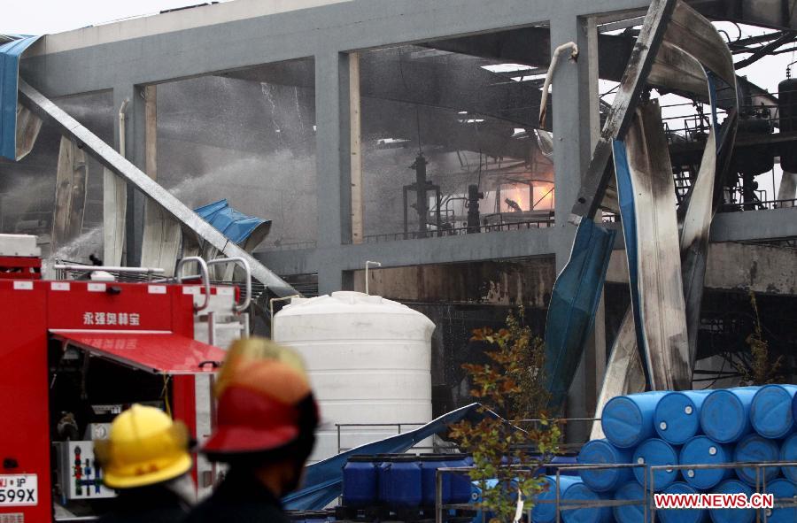 Six blessés à la suite d'une explosion dans une usine chimique à Shanghai (4)
