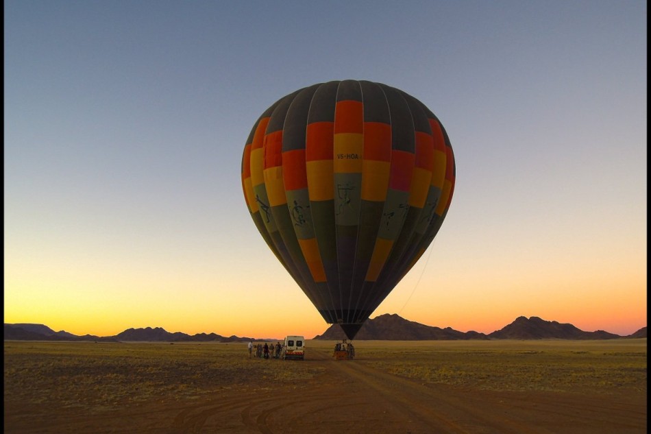 Vol en montgolfière au dessus du Namib