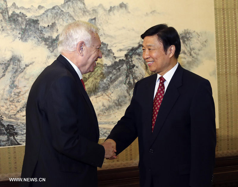 Le vice-président chinois rencontre le ministre espagnol des Affaires étrangères