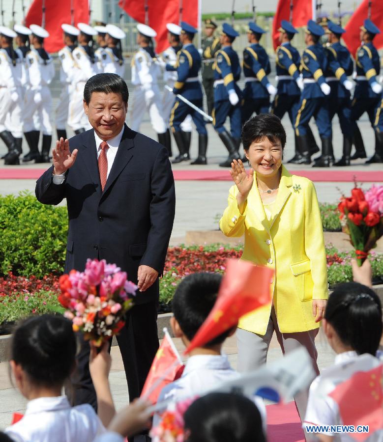 Entretien entre Xi Jinping et la présidente de la République de Corée (2)