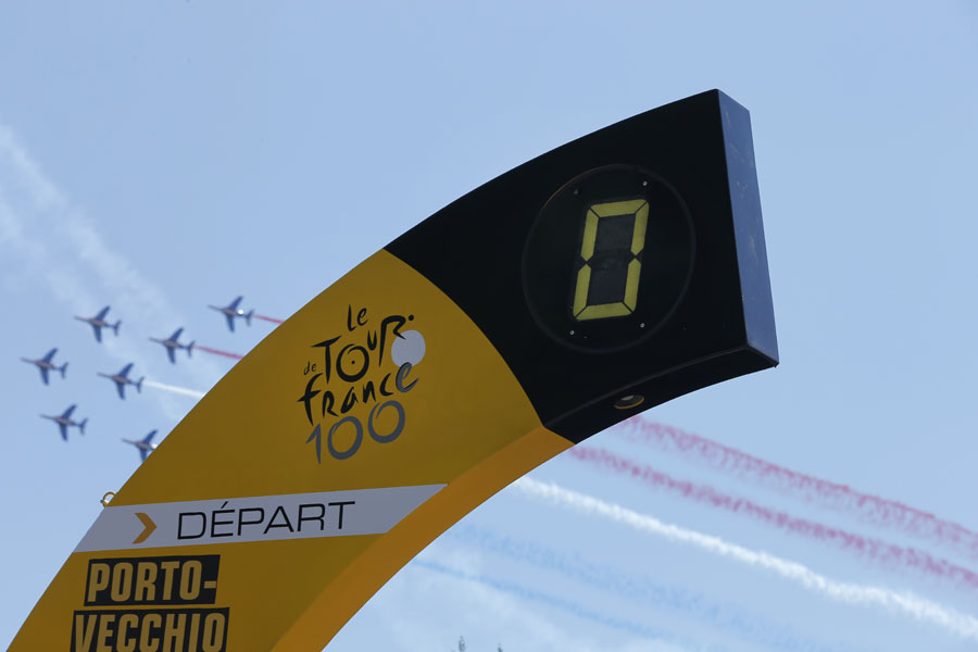 Grand départ du 100e Tour de France en Corse