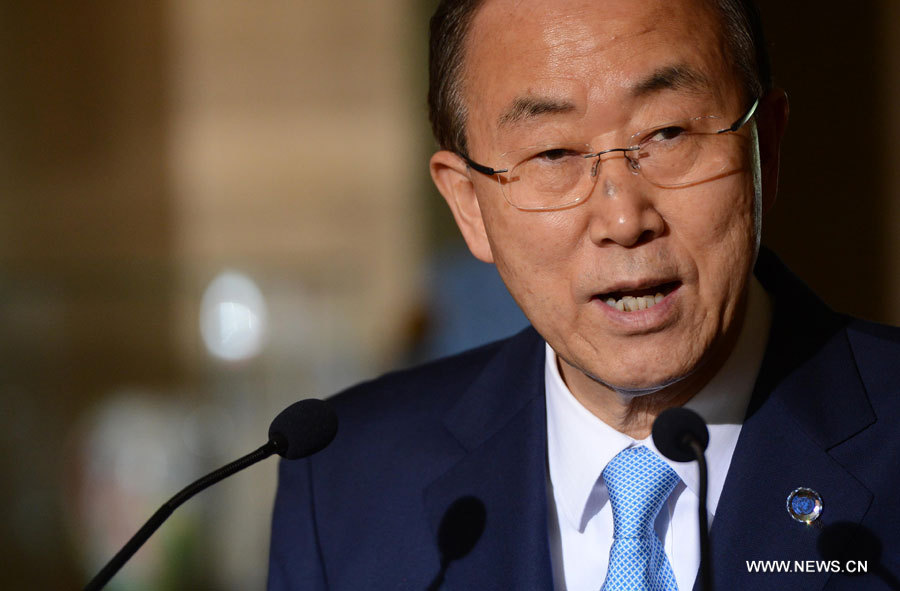 L'initiative russo-américaine offre la meilleure chance de résoudre la crise en Syrie, dit Ban Ki-moon