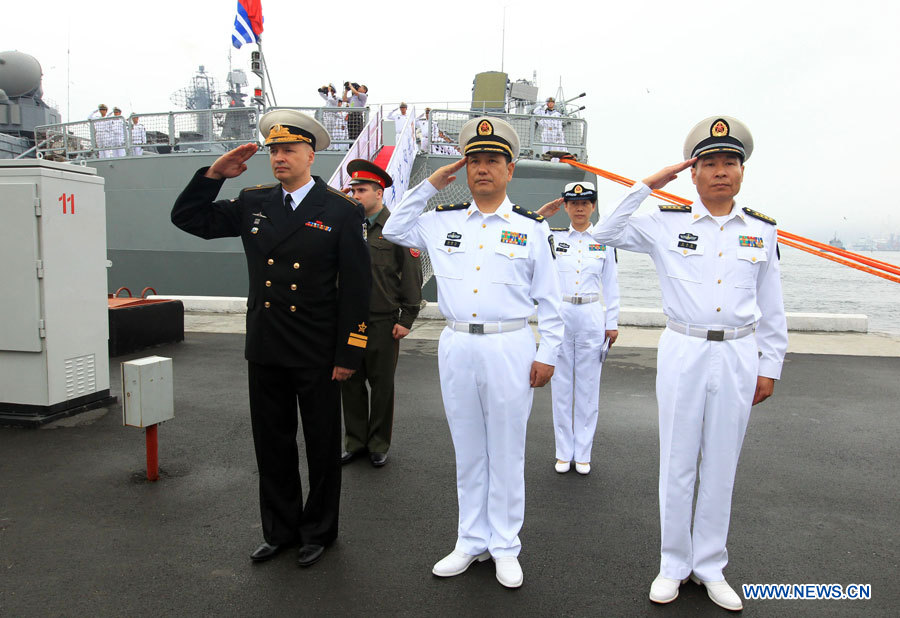 Des navires de guerre chinois en Russie pour des manoeuvres militaires  (4)