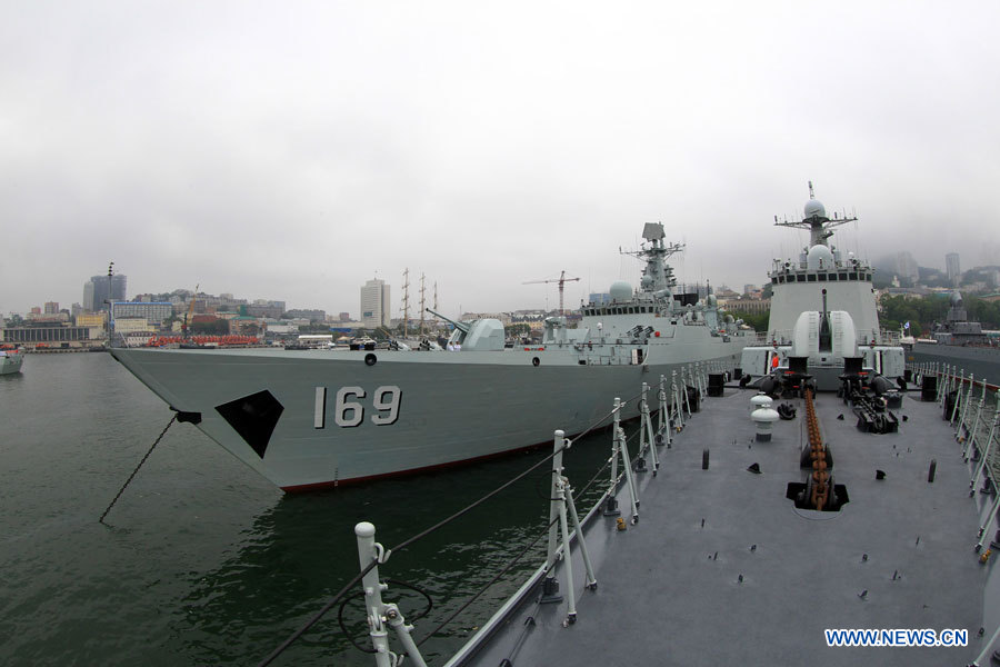 Des navires de guerre chinois en Russie pour des manoeuvres militaires  (3)