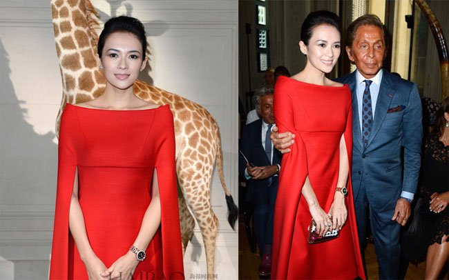 Zhang Ziyi au défilé haute couture de Valentino