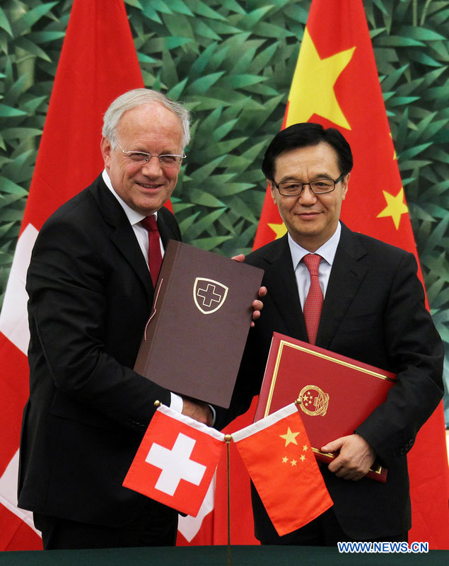 Signature d'un accord de libre-échange Chine-Suisse (3)