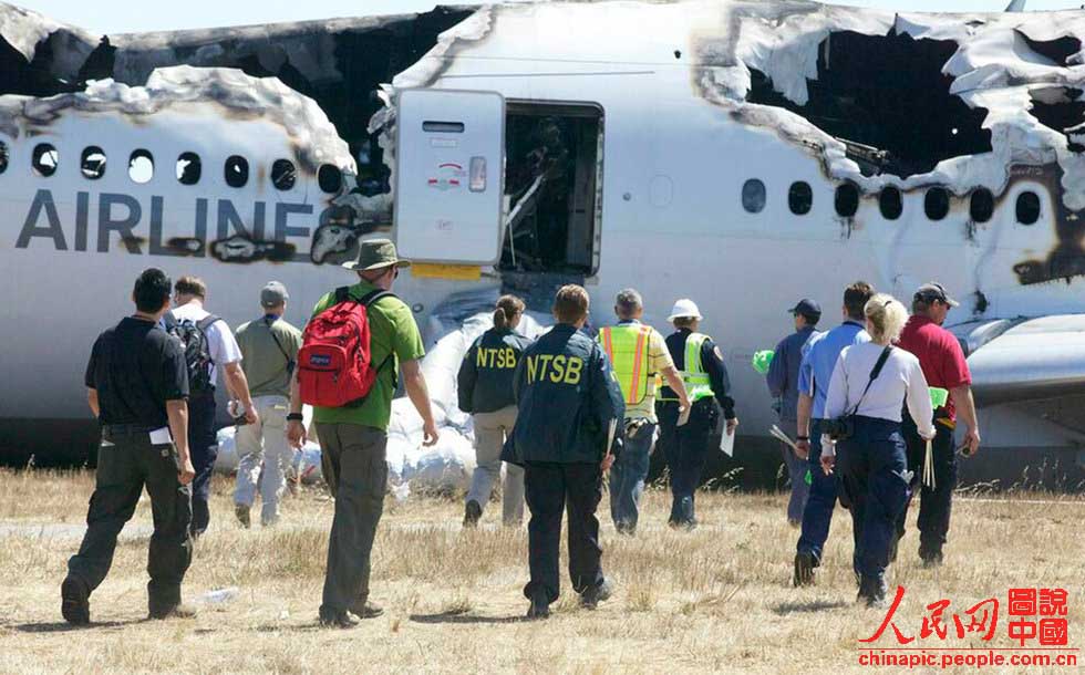 Asiana Airlines : Le NTSB publie les premières photos après le crash du Boeing 777 (3)