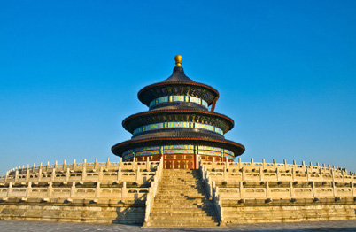 Temple du Ciel, autel sacrificiel impérial à Beijing (1998)