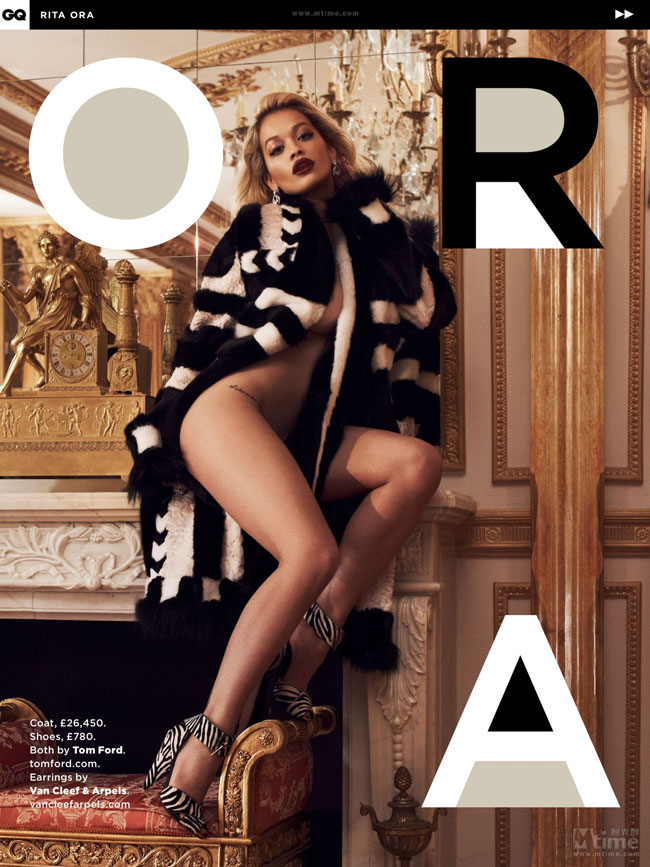 Rita Ora nue en couverture de GQ anglais (2)