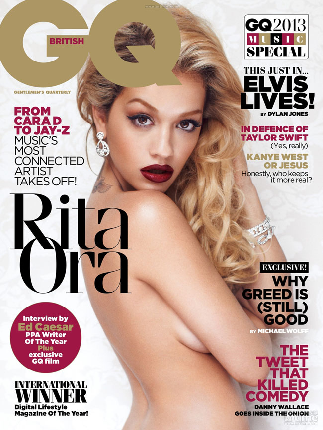 Rita Ora nue en couverture de GQ anglais