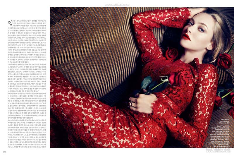 Amanda Seyfried élégante dans Harper's Bazaar Corée (2)