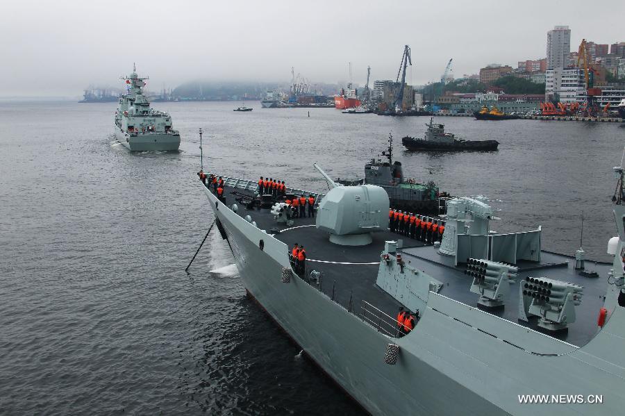 La Chine et la Russie achèvent leur première journée de manoeuvres maritimes conjointes