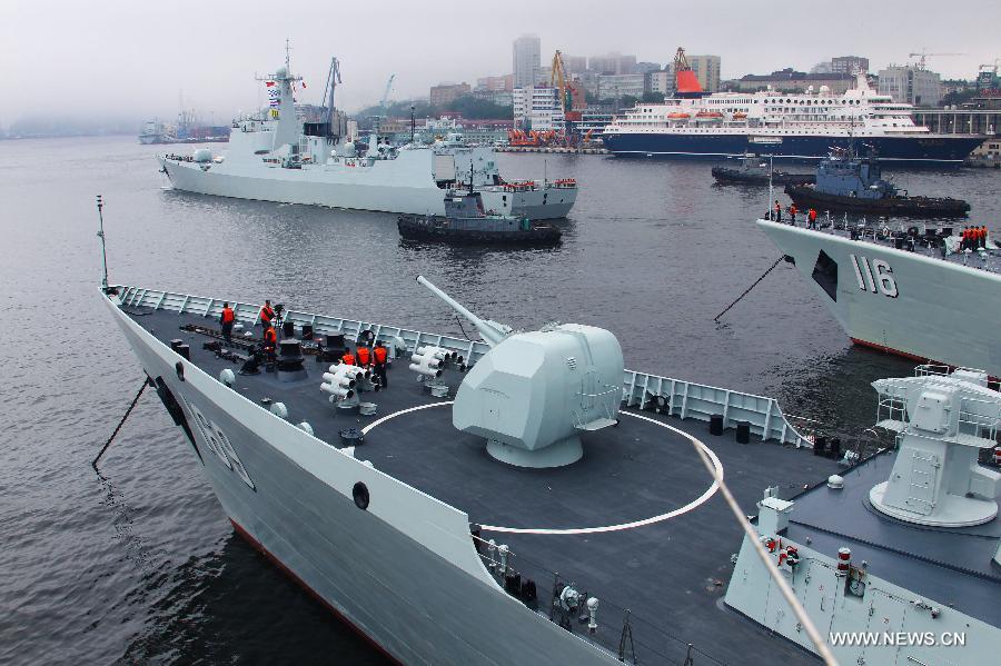 La Chine et la Russie achèvent leur première journée de manoeuvres maritimes conjointes (3)