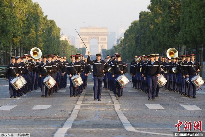 France: les répétitions générales du défilé du 14 juillet