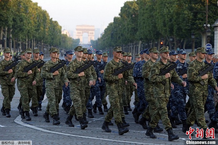 France: les répétitions générales du défilé du 14 juillet (2)