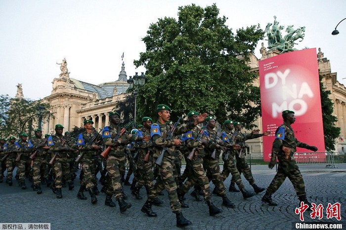 France: les répétitions générales du défilé du 14 juillet (4)