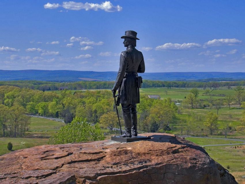 Le parc national militaire de Gettysburg, Pennsylvanie