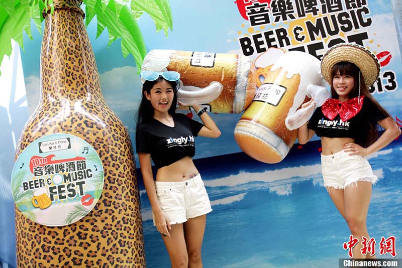 Hong Kong fête la bière et la musique à Lan Kwai Fong (2)