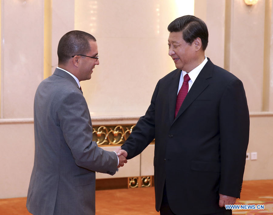 Rencontre entre Xi Jinping et le vice-président vénézuélien