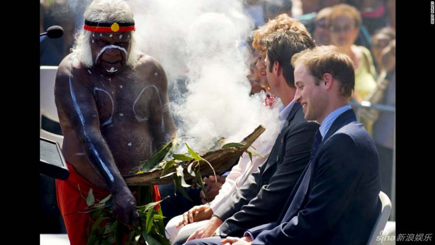 La première visite officielle du prince William à l'étranger, à Sydney en 2010.