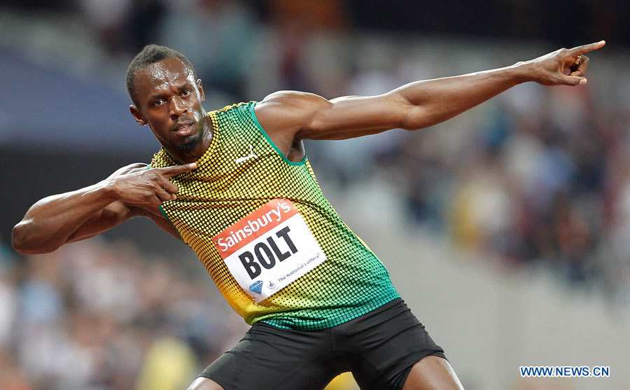 Ligue de diamant/Londres: Usain Bolt remporte le 100 m