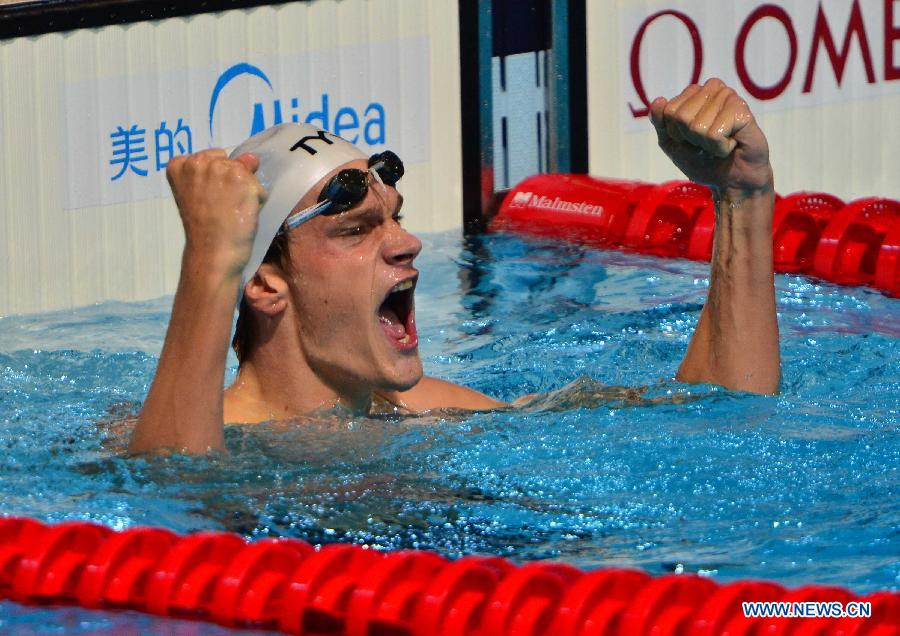 Mondiaux-2013 - 200 m nage libre messieurs: Yannick Agnel sacré (2)