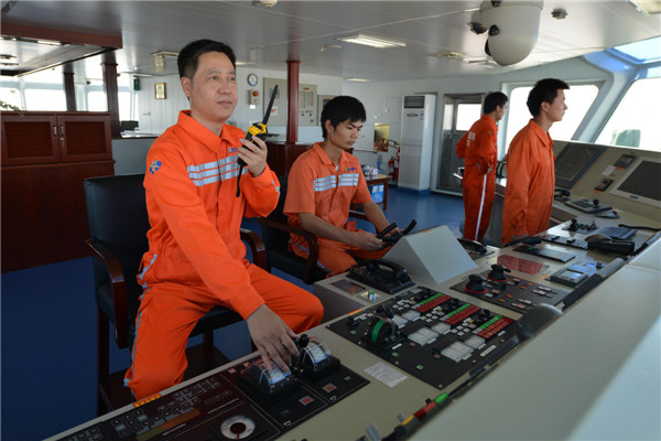 Ce bureau est en charge du sauvetage, des biens et de l'environnement, en mer de Chine orientale. Le bâtiment et son équipage ont sauvé jusqu'à présent la vie 13 656 personnes, protéger 467 navires et biens d'une valeur de 38,4 milliards de yuans (6,27 milliards de dollars) depuis sa fondation. [Photo/Xinhua]