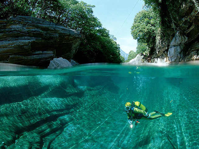 Le val Verzasca, Suisse