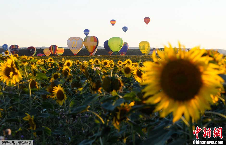 France : 408 montgolfières s'envolent pour un record du monde