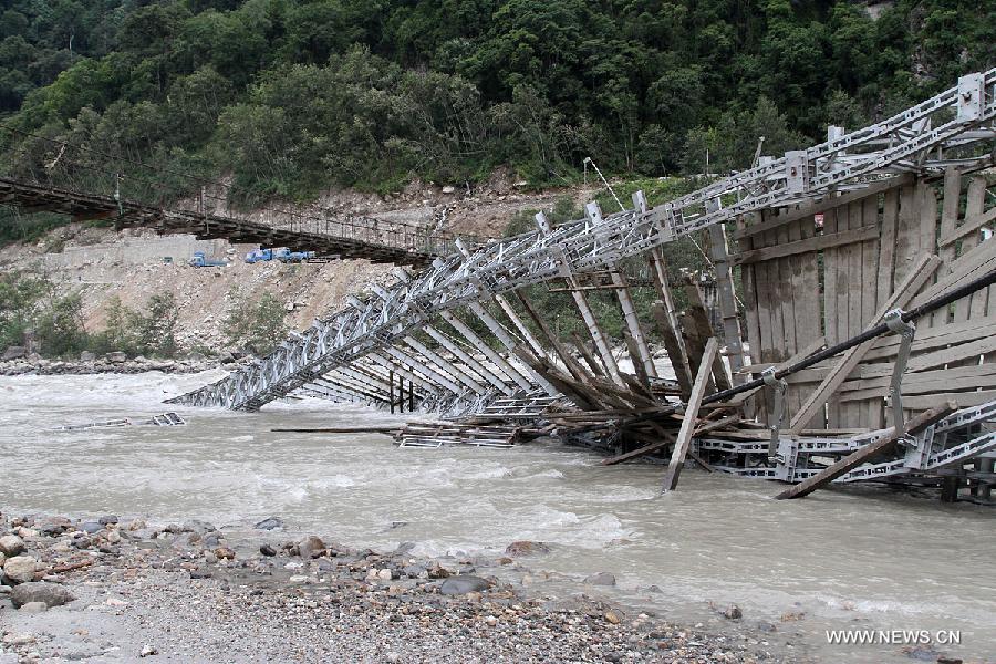 Chine : quatre disparus après l'effondrement d'un pont au Tibet