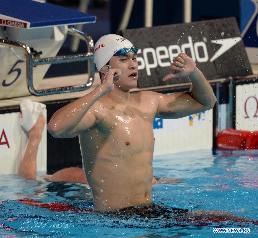 Mondiaux-2013 - Sun Yang remporte le 1500 m nage libre messieurs (6)