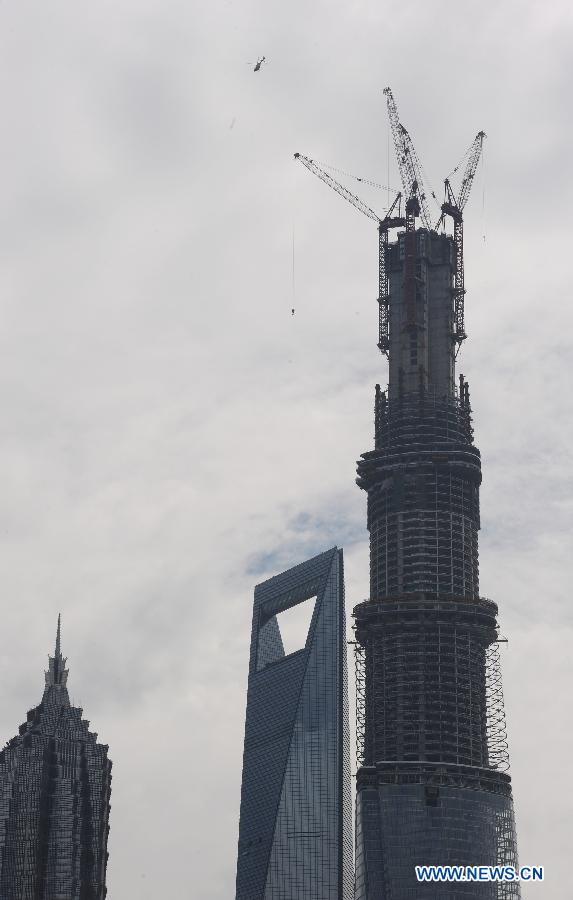 Fin du gros oeuvre du plus haut gratte-ciel de Chine (15)