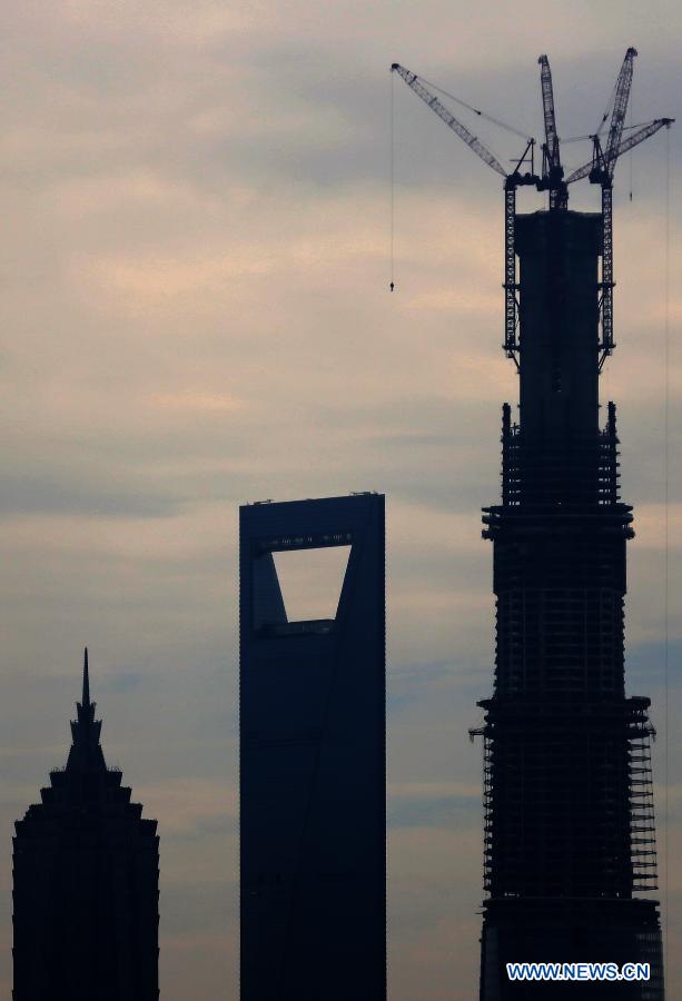Fin du gros oeuvre du plus haut gratte-ciel de Chine (8)