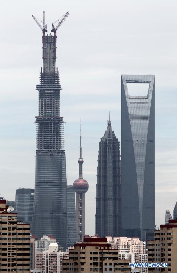 Fin du gros oeuvre du plus haut gratte-ciel de Chine (2)