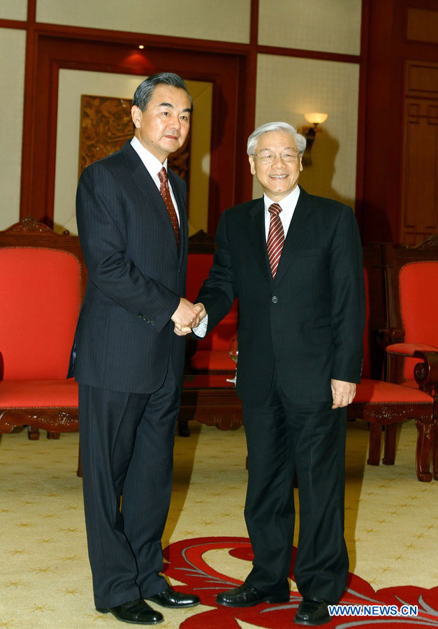 Le chef du parti communiste vietnamien rencontre le ministre chinois des AE