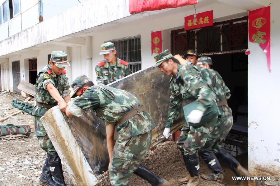 Chine : 300.000 personnes affectées par les inondations dans le nord-ouest  (5)