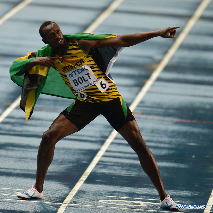 Athlétisme: Bolt sacré champion du monde du 100 m