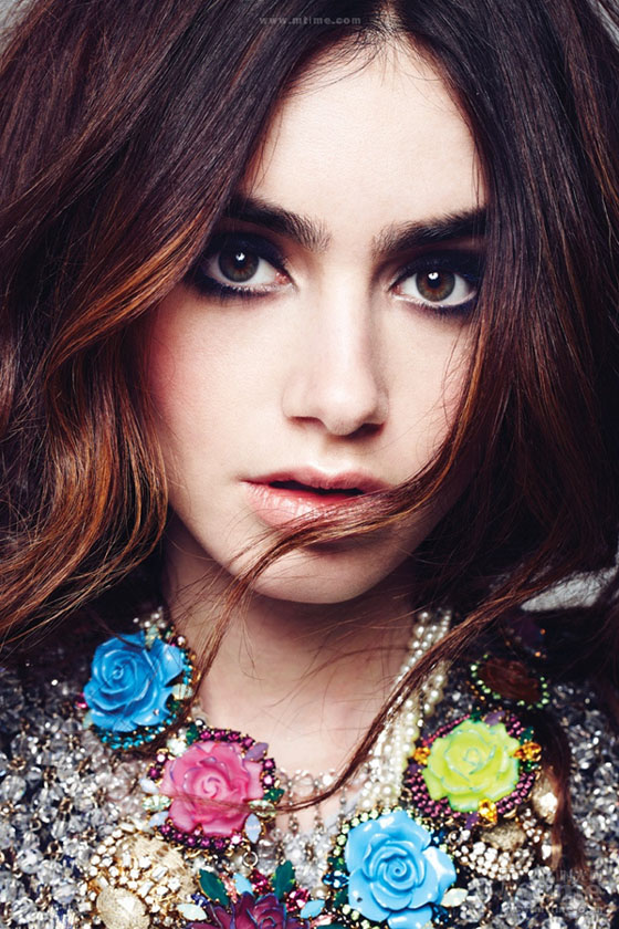 Lily Collins en couverture pour ELLE Canada (4)