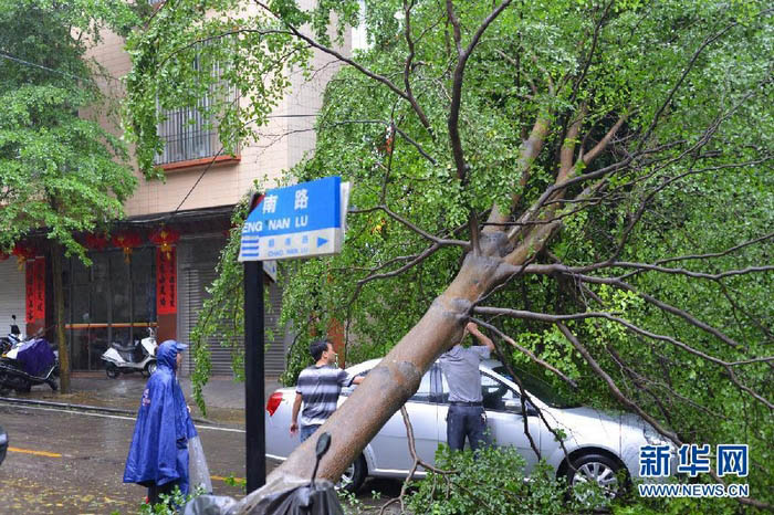 Le typhon Utor touche terre dans le sud de la Chine (2)